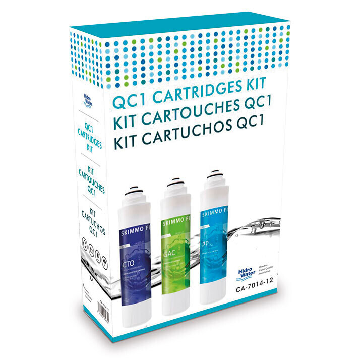 Kit de recambio cartuchos de bayoneta Hidro Water QC1