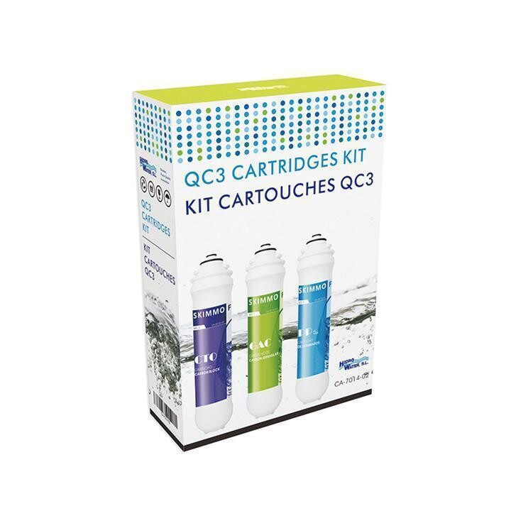 Kit de recambio cartuchos de bayoneta Hidro Water QC3
