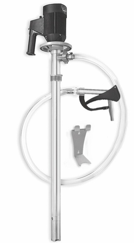 Electrobomba de barril Standard Pump Pack 6 inox 79 l/min para ácidos minerales con boquilla aluminio