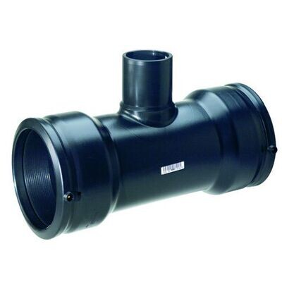Te reducida de polietileno electrosoldable Plasson PN16 DN25-DN250
