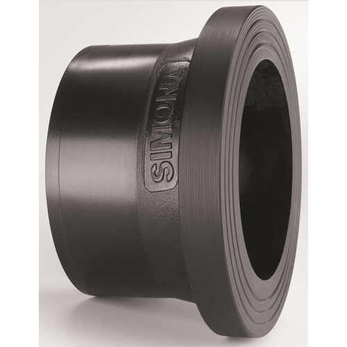 Portabridas corto de polietileno inyectado Plasson PN10 SDR17