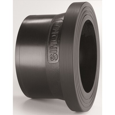 Portabridas corto de polietileno inyectado Plasson PN10 SDR17