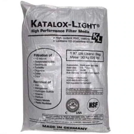 Saco de 30 kg de Katalox Ligth para eliminación de Fe y Mn