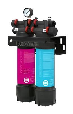 Kit filtracion doble Ionfilter Lógico Aqua Pro PP carbón fibra 13"