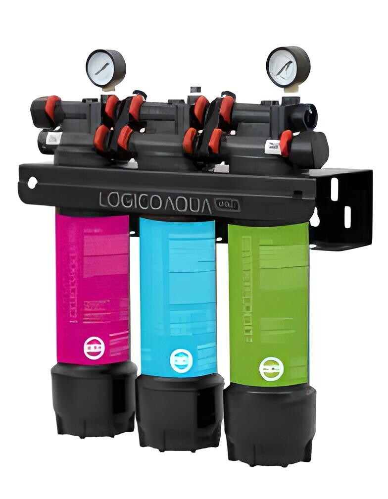 Kit filtracion triple Ionfilter Lógico Aqua Pro PP carbón fibra UF 13"