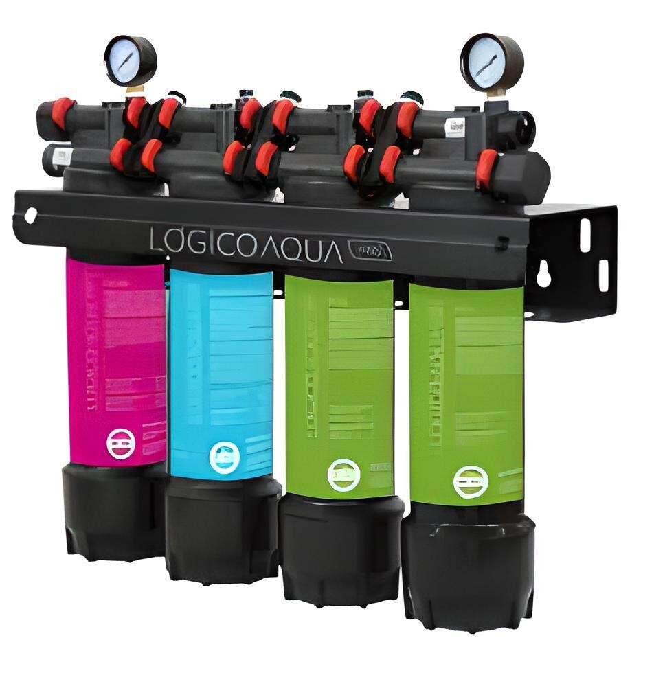 Kit filtracion cuádruple Ionfilter Lógico Aqua Pro PP carbón fibra 2 UF 13"