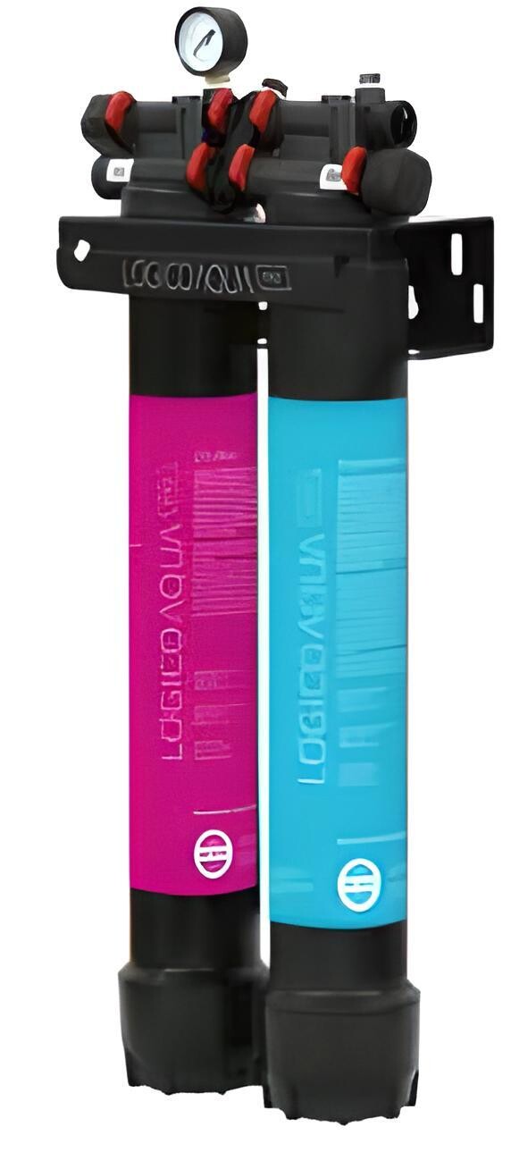Kit filtracion doble Ionfilter Lógico Aqua Pro PP carbón fibra 21"