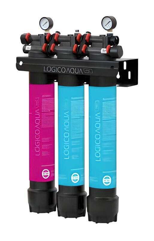 Kit filtracion triple Ionfilter Lógico Aqua Pro PP 2 carbón fibra 21"