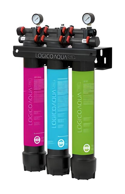 Kit filtracion triple Ionfilter Lógico Aqua Pro PP carbón UF 21"