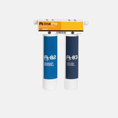 Equipo de filtración Ionfilter Ft-Line PRE (2 cartuchos) filtración 5 micras +  carbón GAC
