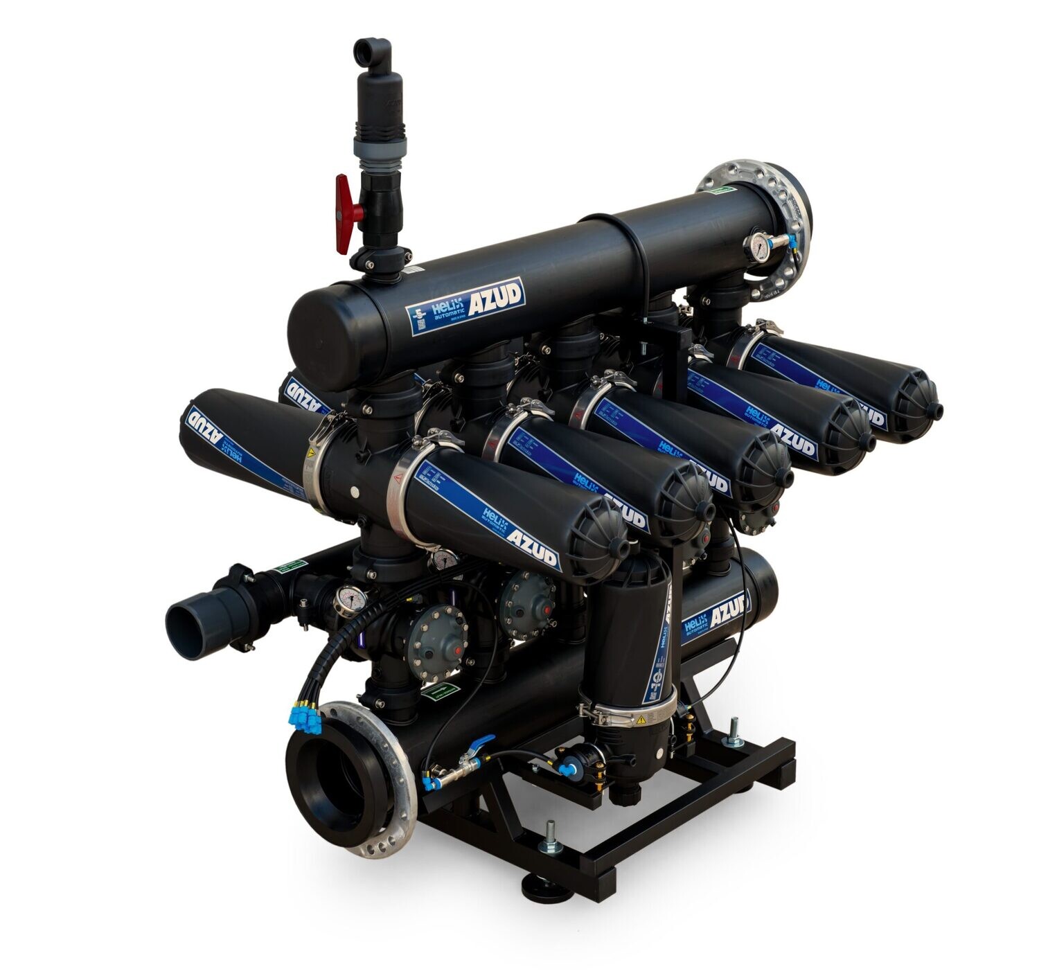 Cabezal de filtrado automático de anillas para riego Azud Helix 400 DLP