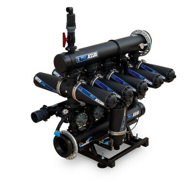 Cabezal de filtrado automático de anillas para riego Azud Helix 400 DLP