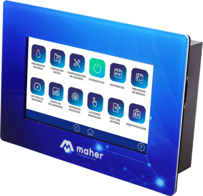 Programador para control de clima y nebulización en invernadero Maher Clima 8 salidas