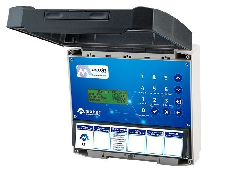 Programador para limpieza de filtros Maher Ciclón Filtros 8 salidas Programador para limpieza de filtros Maher Ciclón Filtros 8 salidas