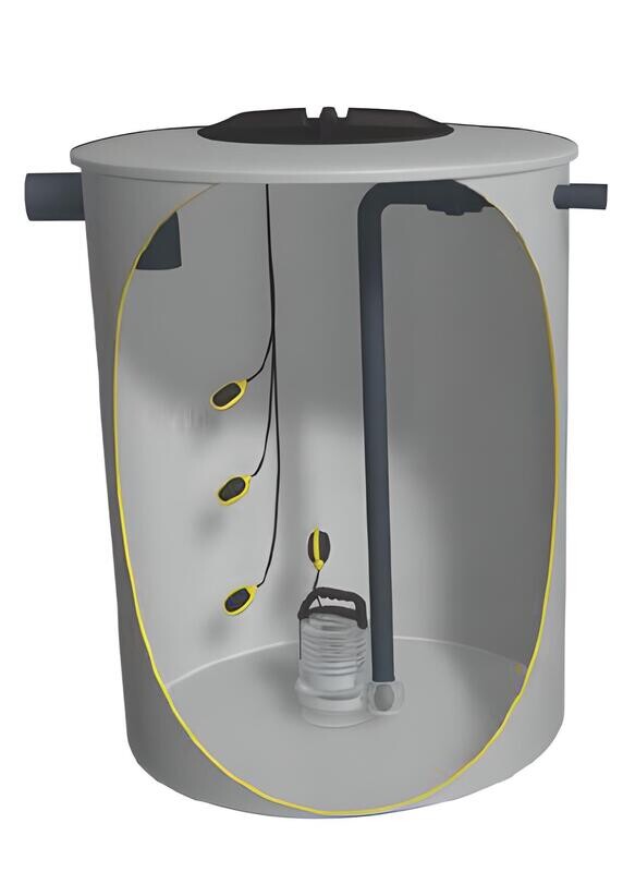 Pozo de bombeo Basic para aguas limpias Biotanks PBBL1