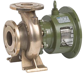 Bomba centrífuga normalizada Saer MG2 40 bronce 10-70 m3/h