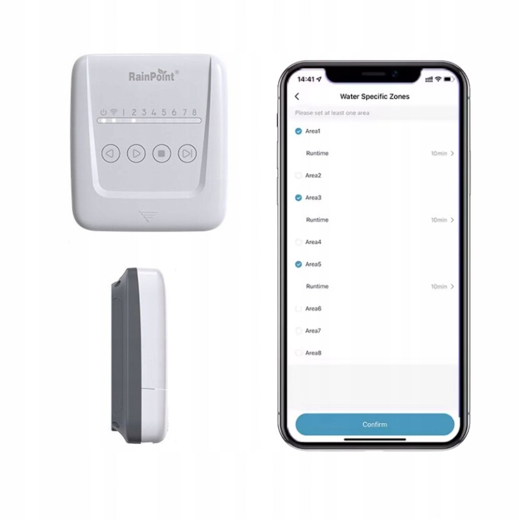 Programador para riego con WIFI Rain Point 8 salidas