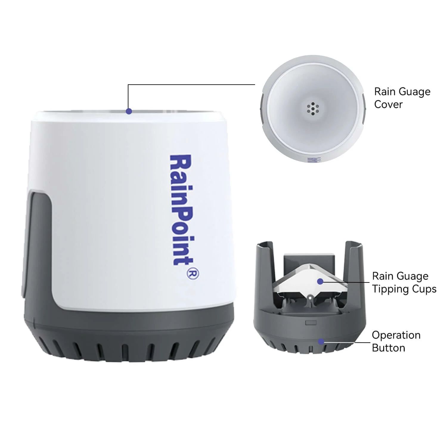 Pluviómetro inteligente para riego Rain Point Smart+