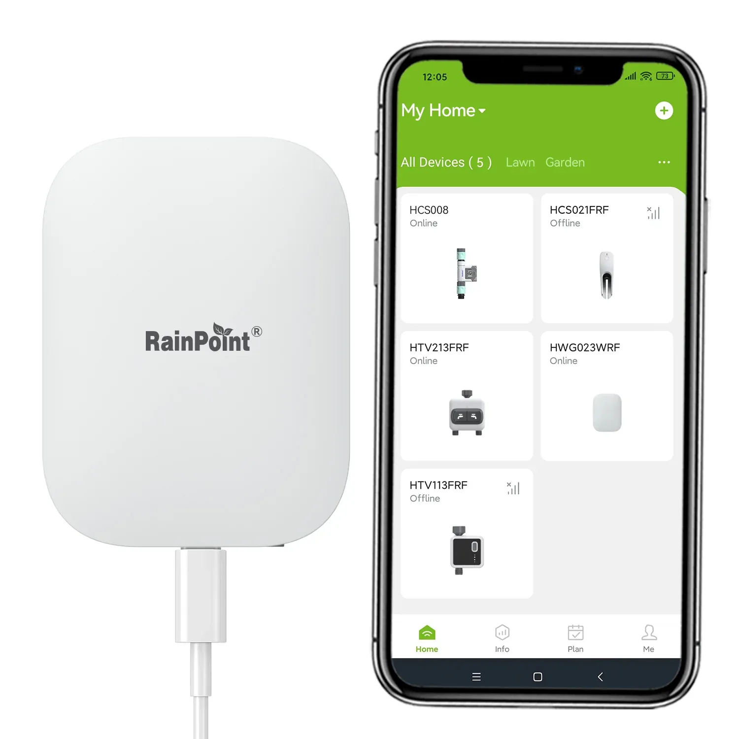 Central WIFI para equipos Rain Point