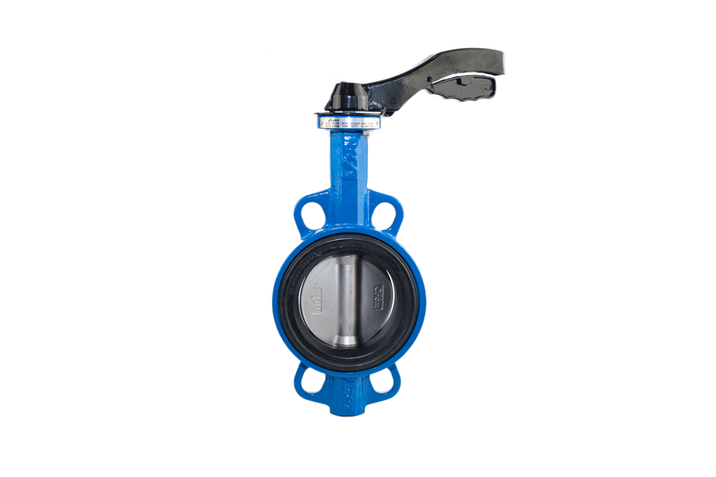 Válvula de mariposa tipo Wafer Valme con disco de acero inoxidable con palanca
