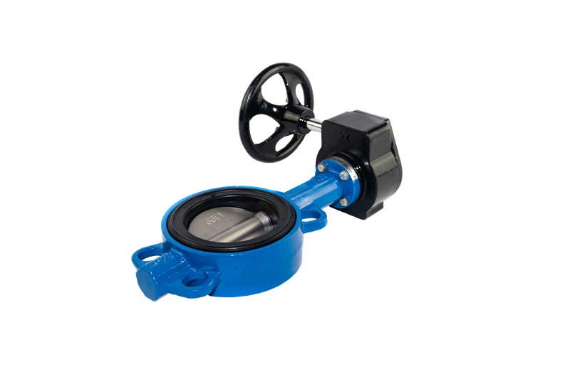 Válvula de mariposa tipo Wafer Valme con disco de fundición nodular con manoreductor