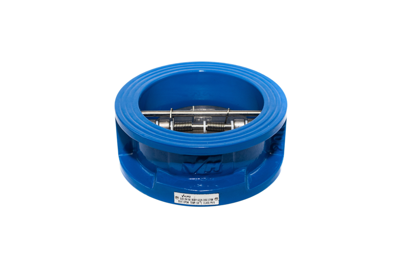 Válvula de retención doble disco inoxidable PN16 Valme