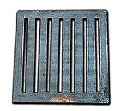 Rejilla cuadrada de desagüe de terraza en hierro fundido Acrisol