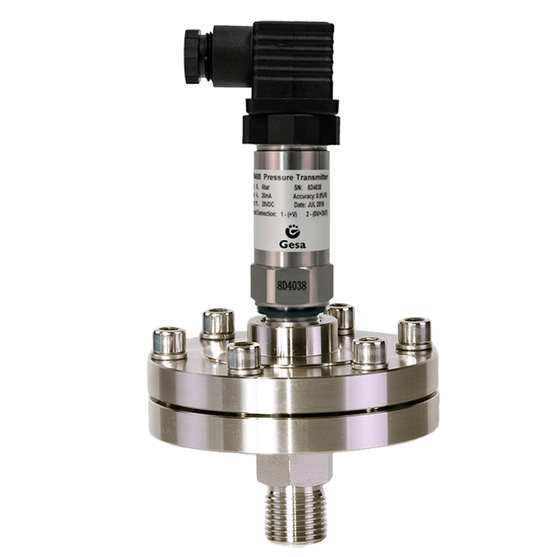 Transmisor de presión piezoresistivo Gesa MPM488 con separador de membrana