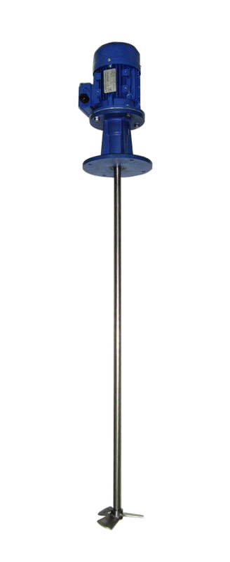Agitador eléctrico carcasa de fibra monofásico para depósitos de abono Ginés Ortuño L=1000 mm
