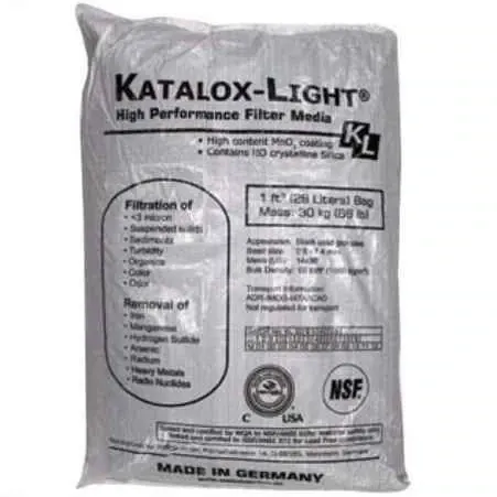 Saco de 30 kg de Katalox Ligth para eliminación de Fe y Mn
