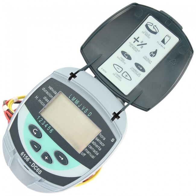 Programador para riego a pilas Galcon DC6S 9V 2 hilos Programador para riego a pilas Galcon DC6S 9V 2 hilos