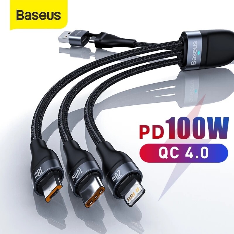 Baseus charge cable 3 in 1