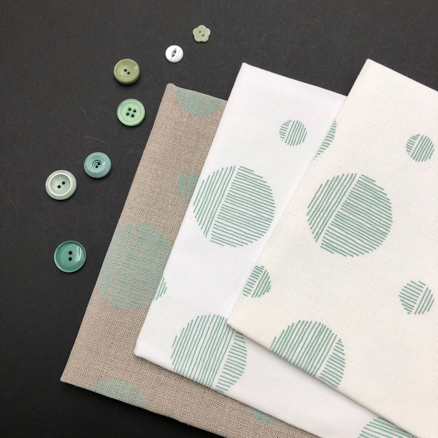 Sage Moon, Choose a fabric: white cotton
