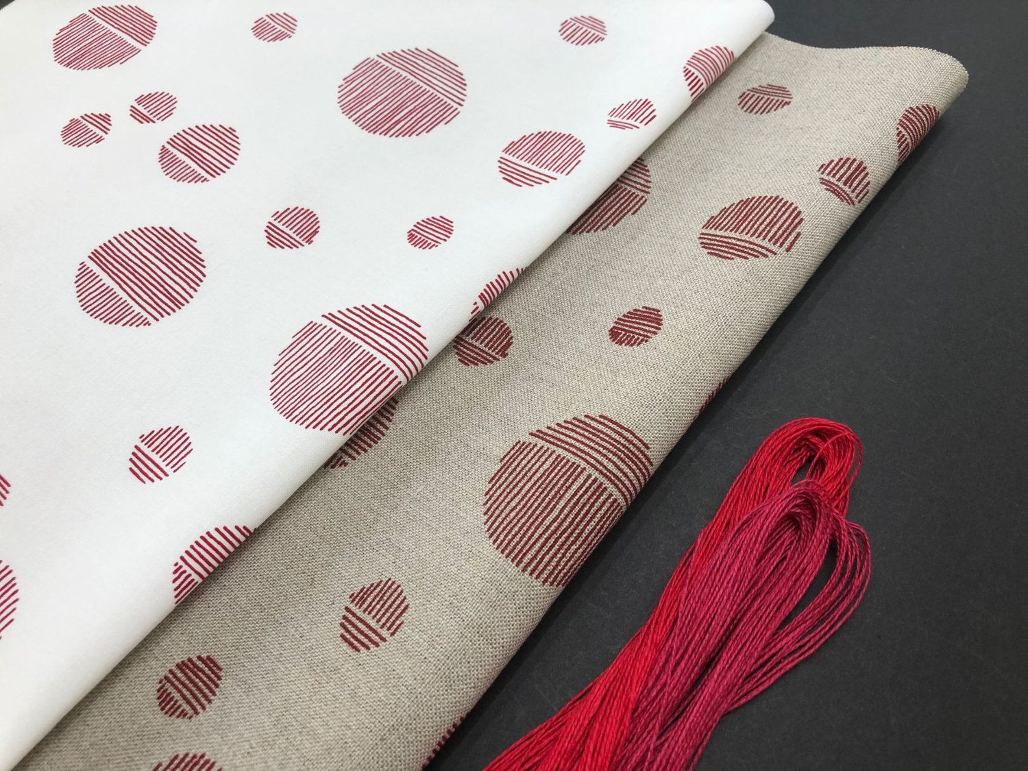 Red Moon, Choose a fabric: white cotton