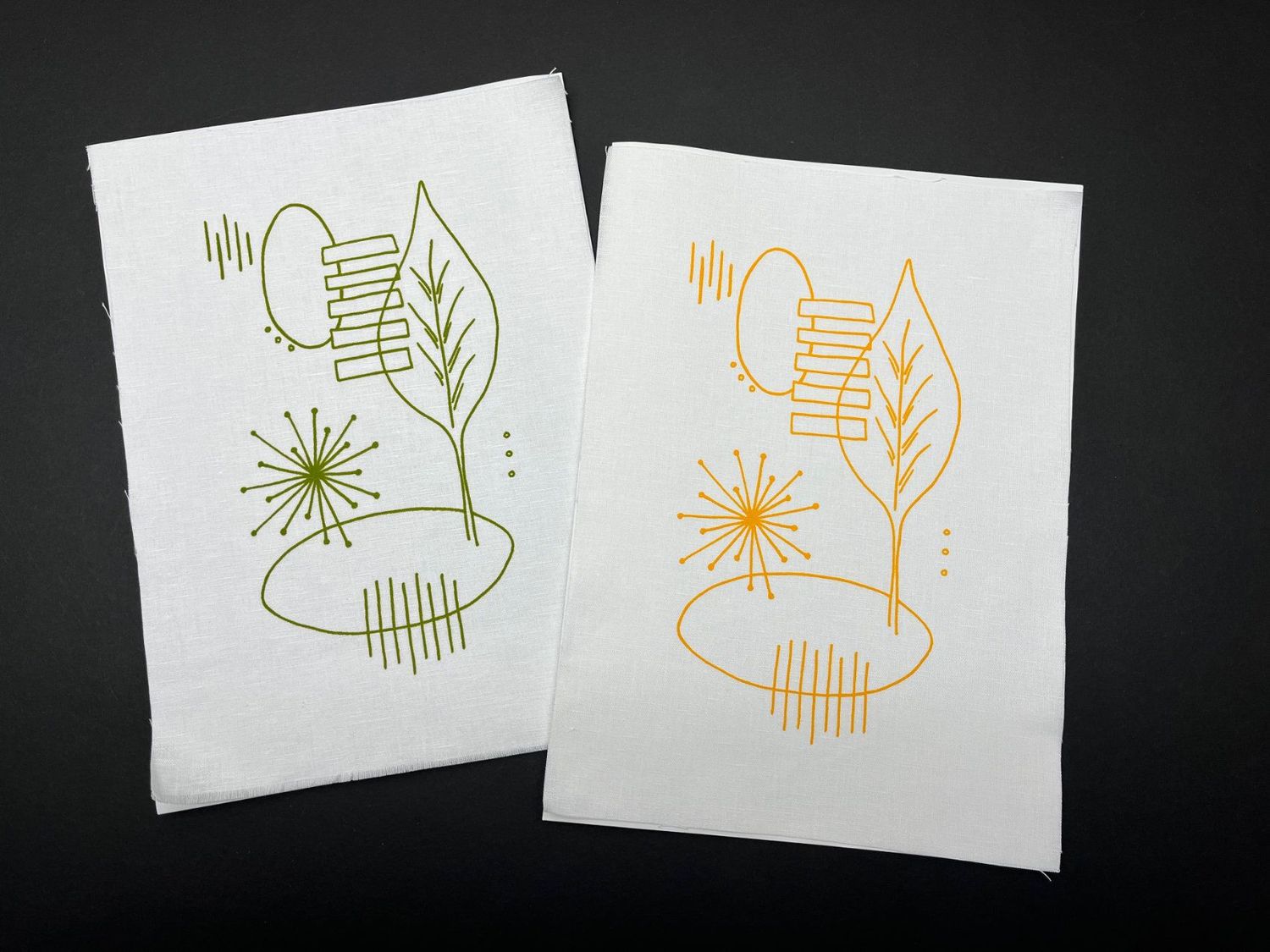 Freestyle Embroidery Pack - Leaf Print