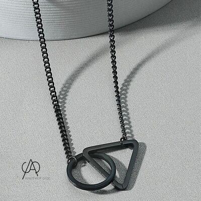 CIRCULAE BLACK - Necklace
