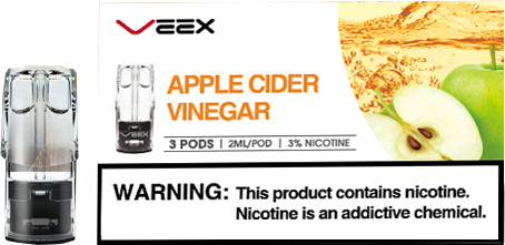 VEEX V1 Transparent Pods-Apple Cider Vinegar