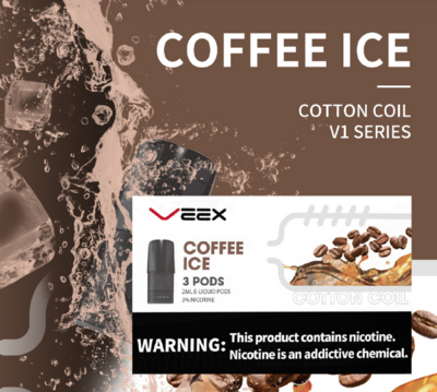VEEX V1 Transparent Pods-Coffee Ice