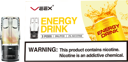 VEEX V1 Transparent Pods-Energy Drink