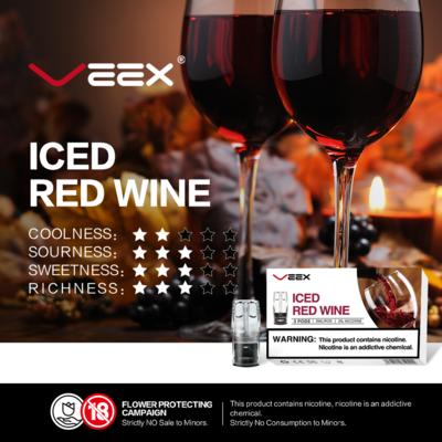 VEEX V1 Transparent Pods-Iced Red Wine