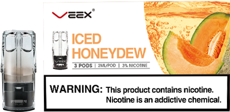 VEEX V1 Transparent Pods-Iced Honeydew