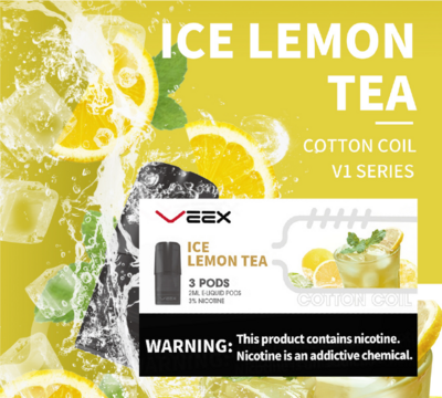 VEEX V1 Transparent Pods-Ice Lemon Tea