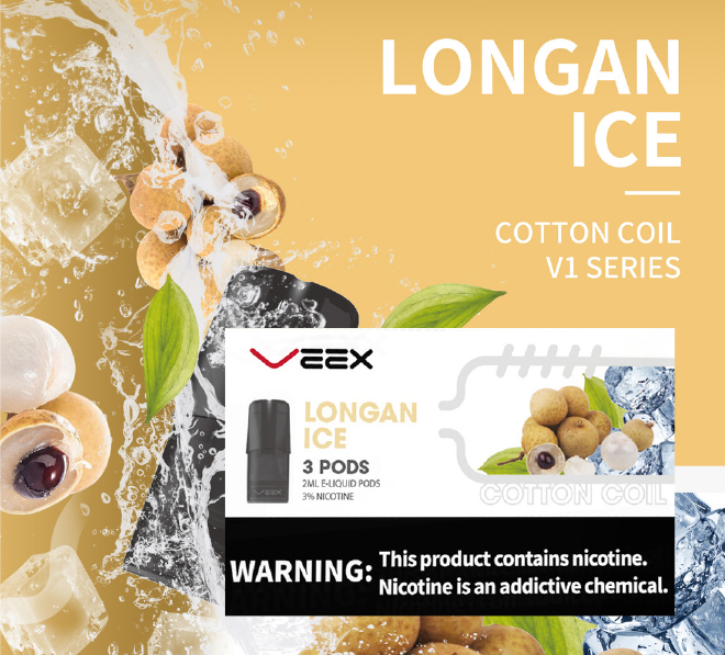 VEEX V1 Transparent Pods-Longan Ice