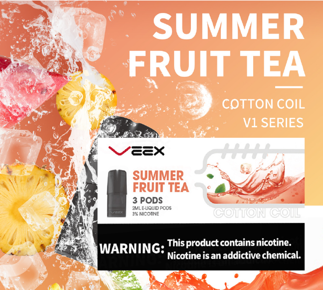 VEEX V1 Transparent Pods-Summer Fruit Tea