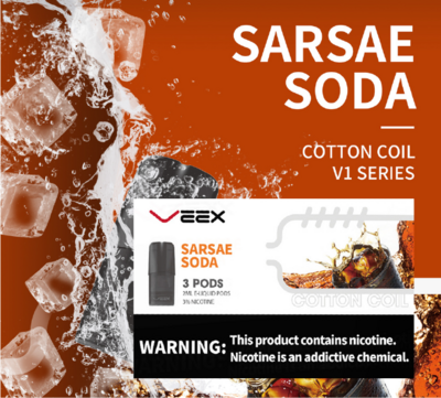 VEEX V1 Transparent Pods-Sarsae Soda