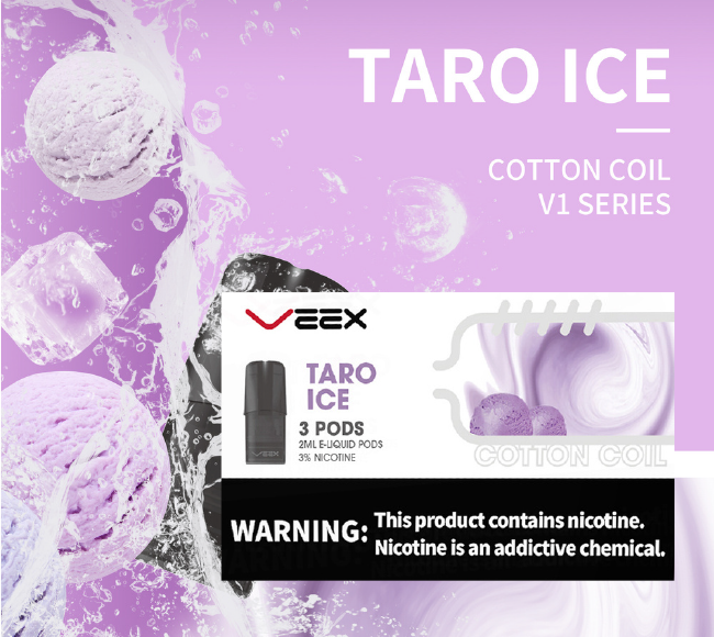 VEEX V1 Transparent Pods-Taro Ice