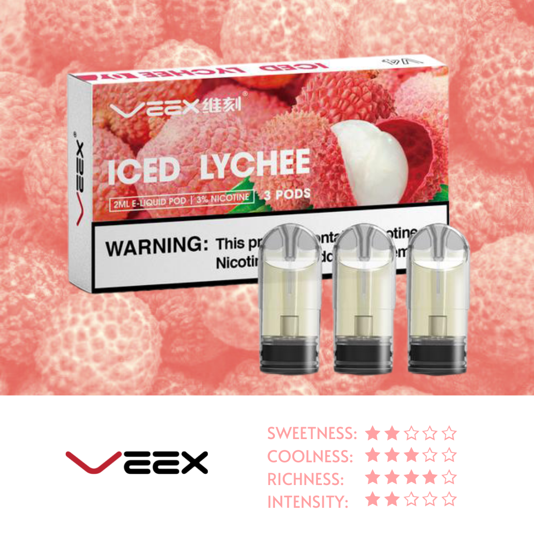 VEEX V4 Transparent Pods-Iced Lychee
