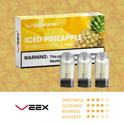 VEEX V4 Transparent Pods-Iced Pineapple