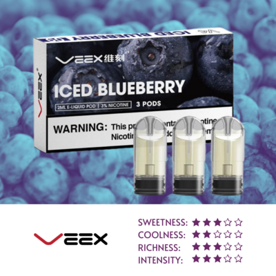VEEX V4 Transparent Pods-Blueberry