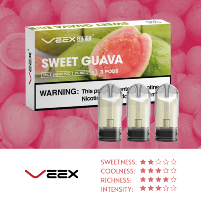 VEEX V4 Transparent Pods-Sweet Guava